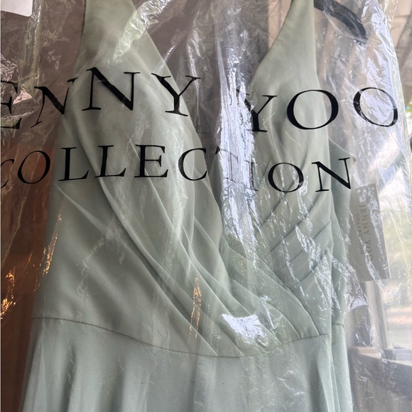 Jenny Yoo collection.  Josie dress.  seaglass color - Picture 3 of 5